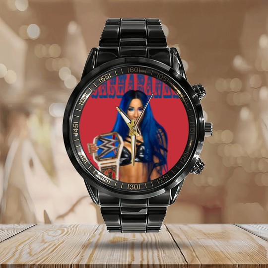 Discover Sasha Banks The Legit Boss Calendar Steel Band Watch