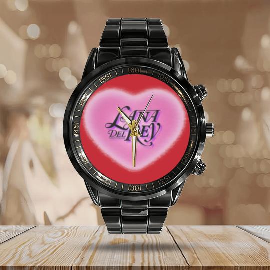 Discover Lana Del Rey Calendar Steel Band Watch (Pink Heart), Born To Die Calendar Steel Band Watch