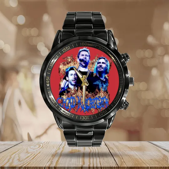 Discover Chad Kroeger Metal Merch, Chad Kroeger Bootleg Calendar Steel Band Watch