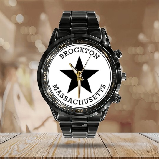 Discover Brockton Massachusetts T Calendar Steel Band Watch