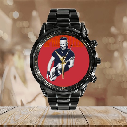 Discover Springsteen and the E Street Band 2023 World Tour Guitar Calendar Steel Band Watch - Vintage Springsteen World Tour 23 Calendar Steel Band Watch