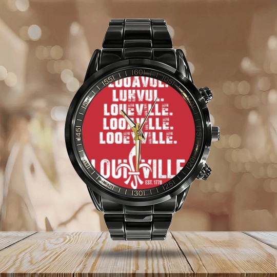 Discover Looavul Luhvul Loueville Looaville Louisville Calendar Steel Band Watch
