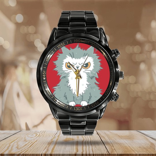 Discover Stay Away Calendar Steel Band Watch