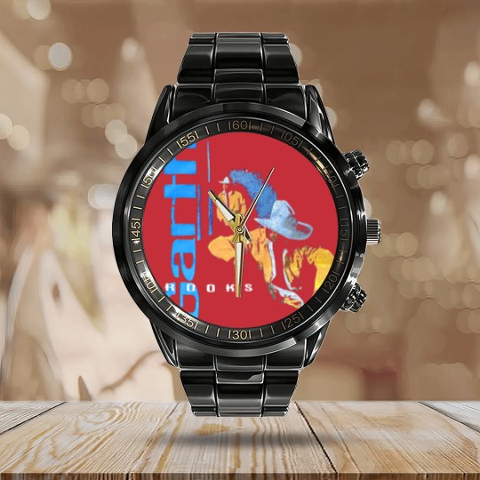 Discover vintage garth brooks Calendar Steel Band Watch