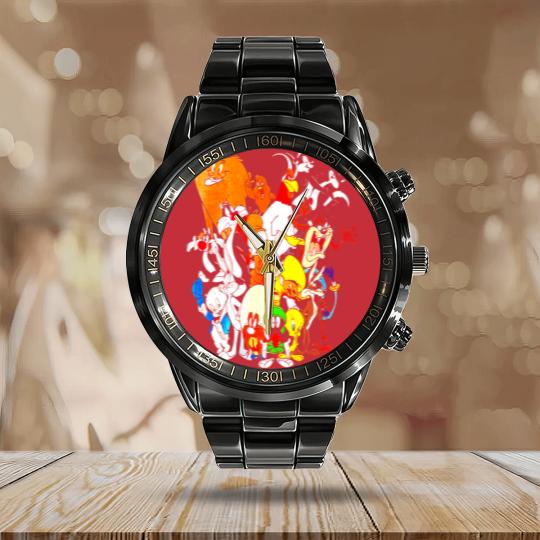 Discover Tunes Group Calendar Steel Band Watch