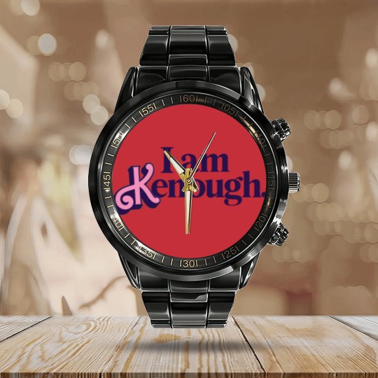 Discover I Am Kenough Calendar Steel Band Watch, I Am Kenough Calendar Steel Band Watch, I Am Kenough Calendar Steel Band Watch, Tie Dye Ken Calendar Steel Band Watch