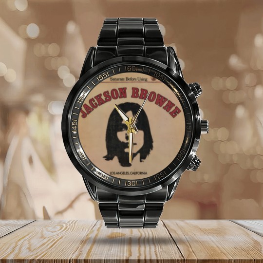 Discover Jackson Browne Calendar Steel Band Watch