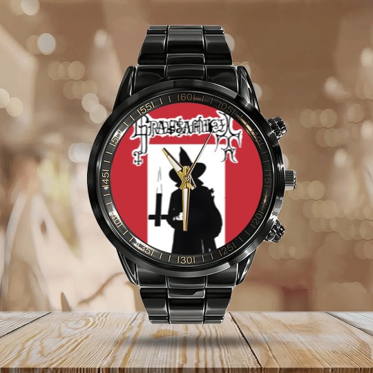 Discover grausamkeit satan_s addicktion Calendar Steel Band Watch Calendar Steel Band Watch