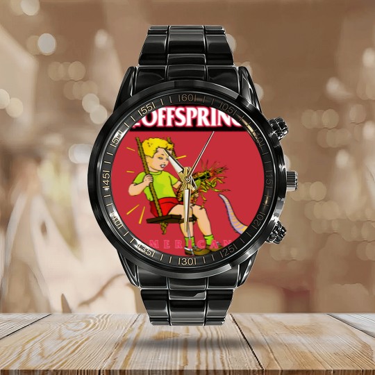 Discover The Offspring - Americana Calendar Steel Band Watch