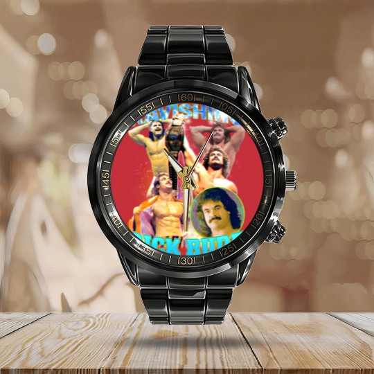 Discover R.Ic.K R.U.D.E Bo.O.Tl.E.G Calendar Steel Band Watch