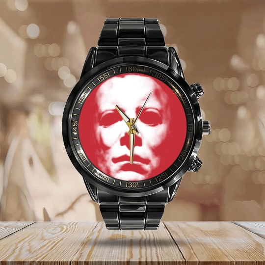 Discover Michael Myers Horror Movie Calendar Steel Band Watch
