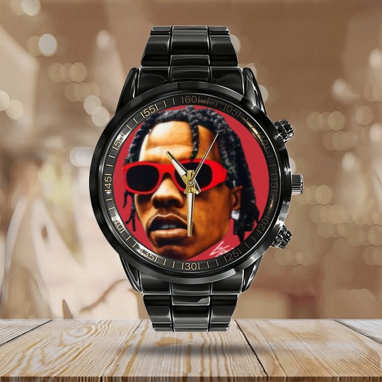 Discover LIL BABY Calendar Steel Band Watch, Lil Baby Rap Calendar Steel Band Watch Concert Merch