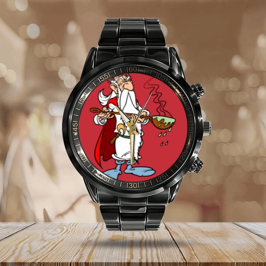 Discover Getafix Calendar Steel Band Watch