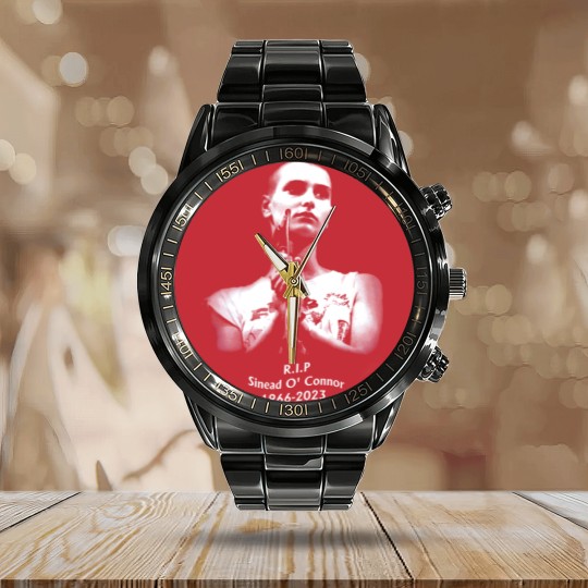 Discover Vintage Sinead O'Connor R.I.P Calendar Steel Band Watch