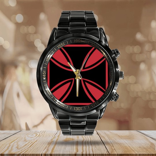 Discover Iron cross Calendar Steel Band Watch