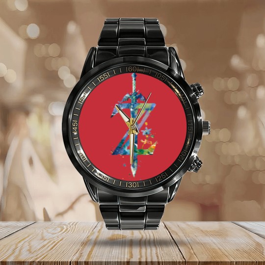Discover Legend of Zelda Symbol Calendar Steel Band Watch