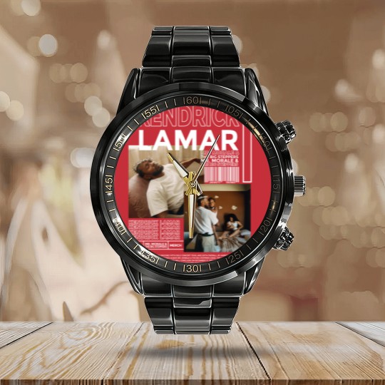 Discover Vintage Style Kendrick Lamar Calendar Steel Band Watch, Kendrick Lamar Vintage 90s Calendar Steel Band Watch