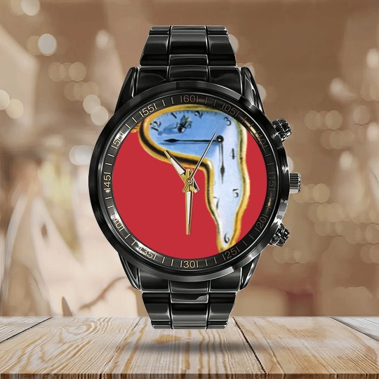 Discover Salvador Dali The Persistence of Memory Calendar Steel Band Watch