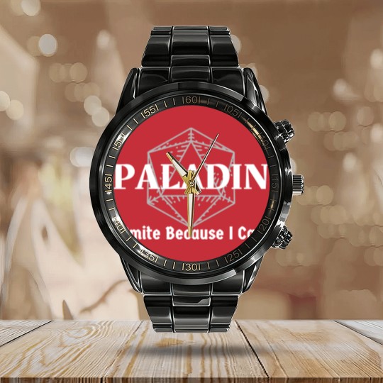 Discover "I Smite Because I Care" Paladin Class Print - Paladin - Calendar Steel Band Watch