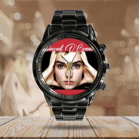 Discover Rest In Peace Sinead O'Connor Calendar Steel Band Watch, RIP Sinead O'Connor Calendar Steel Band Watch, Sinead O'Connor Calendar Steel Band Watch