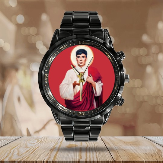 Discover Saint Thomas Shelby - Tommy Shelby - Calendar Steel Band Watch