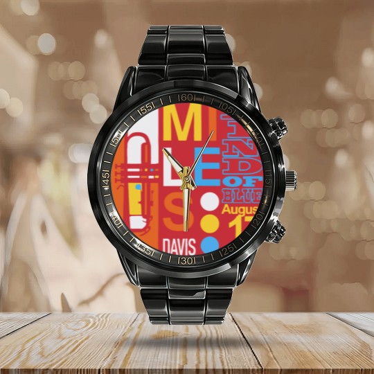 Discover Miles Davis Kind Of Blue Calendar Steel Band Watch - John Coltrane - Blue Note Records