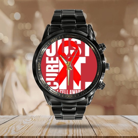 Discover Just Cure It Sickle Cell Awareness Calendar Steel Band Watch Calendar Steel Band Watch