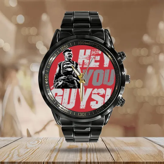 Discover Hey You Guys! The Goonies Sloth Funny Truffle Shuffle One Eyed Willy Classic Movies Parody Calendar Steel Band Watch