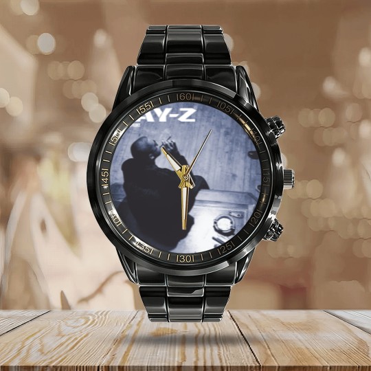 Discover Jay Z Album Cover Graphic Calendar Steel Band Watch Calendar Steel Band Watch