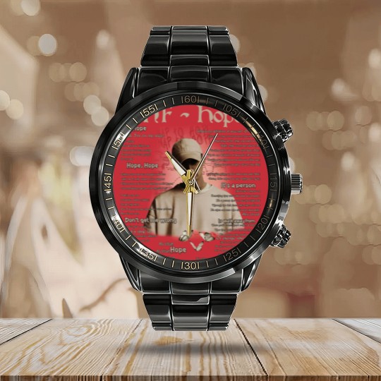 Discover NF Hope Rap Calendar Steel Band Watch, NF Hope Vintage Retro 90s Graphic Calendar Steel Band Watch