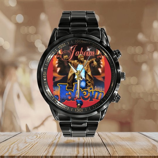 Discover JAHEIM FABULOUS Bella Canvas Calendar Steel Band Watch