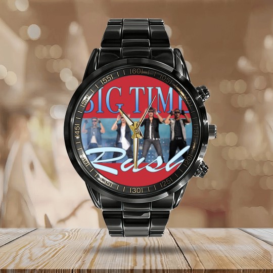 Discover Big Time Rush Retro Vintage Calendar Steel Band Watch, Big Time Rush Calendar Steel Band Watch