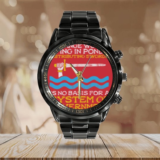 Discover Monty Python System Of Government - Distressed Look Calendar Steel Band Watch