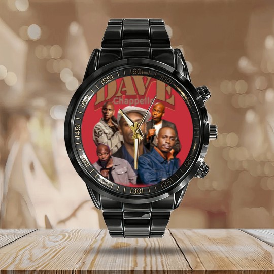 Discover Limited Dave Chappelle Calendar Steel Band Watch, Vintage 90s Dave Chappelle Calendar Steel Band Watch