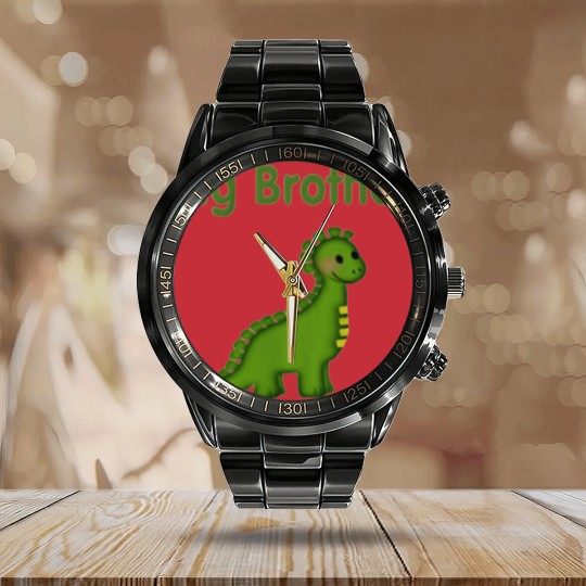 Discover Dino Big Brother Calendar Steel Band Watch