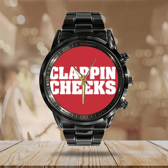 Discover CLAPPIN CHEEKS Calendar Steel Band Watch