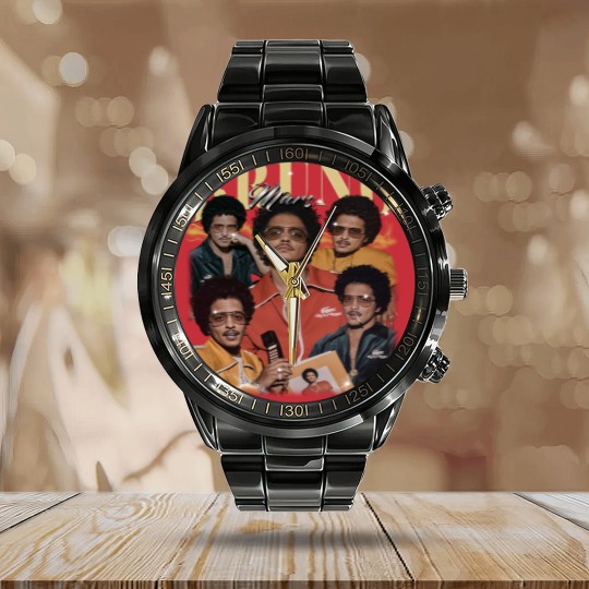 Discover Bruno Mars Music Calendar Steel Band Watch, Bruno Mars Music Pop Calendar Steel Band Watch, Bruno Mars Concert 2023 Calendar Steel Band Watch