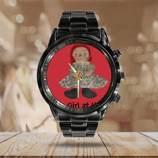 Discover Raggedy Doll Calendar Steel Band Watch