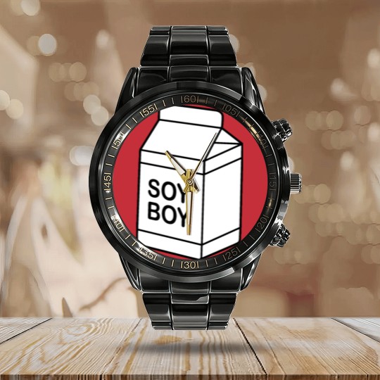 Discover Soy Boy vegan bucket hat Calendar Steel Band Watch