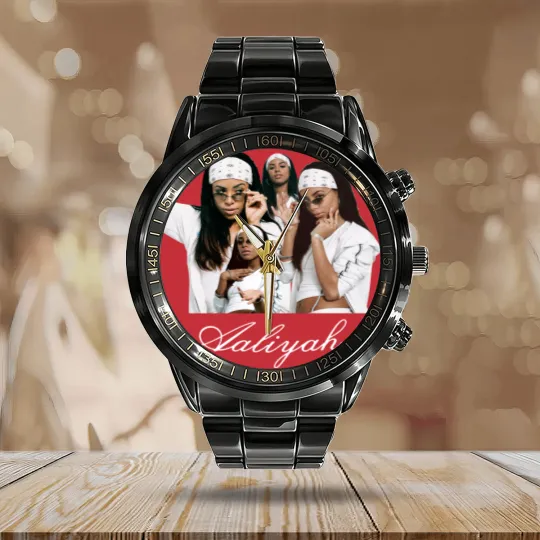 Discover Aaliyah Tribute Calendar Steel Band Watch
