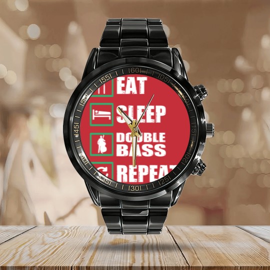 Discover Double Bass Gift Calendar Steel Band Watch