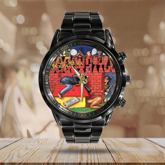 Discover Snoop Dogg Doggystyle Album Cover Calendar Steel Band Watch