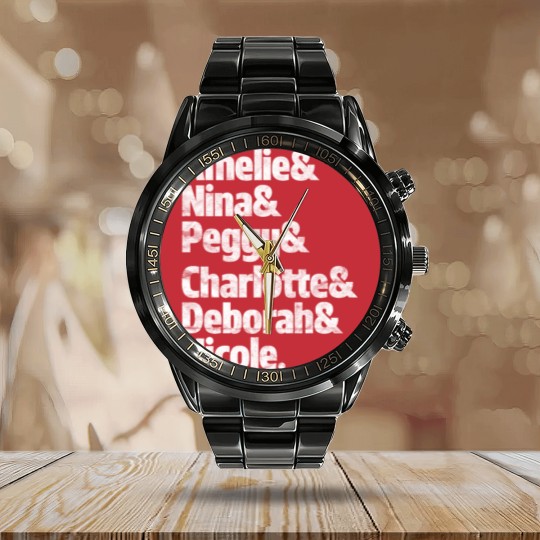 Discover Techno Amelie & Nina & Peggy & Charlotte & Deborah Calendar Steel Band Watch