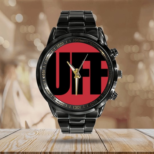 Discover UFF Schwarz Calendar Steel Band Watch