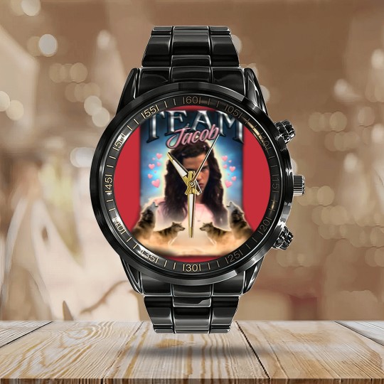 Discover Team Jacob Cursed Fan Collage | Active Calendar Steel Band Watch