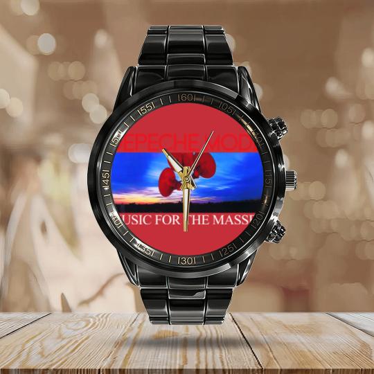 Discover Depeche Mode "Music for the Masses" Calendar Steel Band Watch