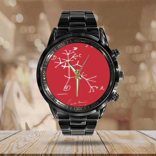 Discover Charles Darwin Evolutionary Tree of Life I Think Calendar Steel Band Watch