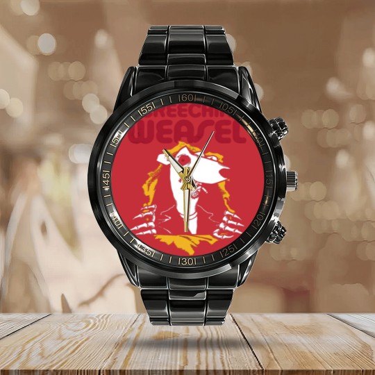 Discover Weasel Brigade Calendar Steel Band Watch