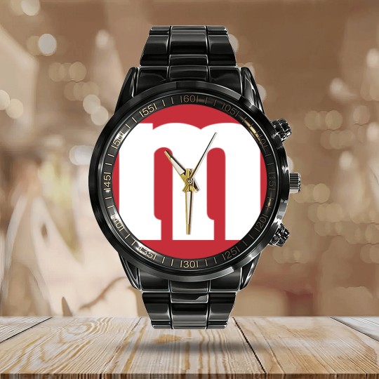 Discover Candy Matching Calendar Steel Band Watch, M and M Candy Cosplay Calendar Steel Band Watch, Candy Team Group Calendar Steel Band Watch, Halloween Costume For Family Group Gift, Birthday Party Calendar Steel Band Watch