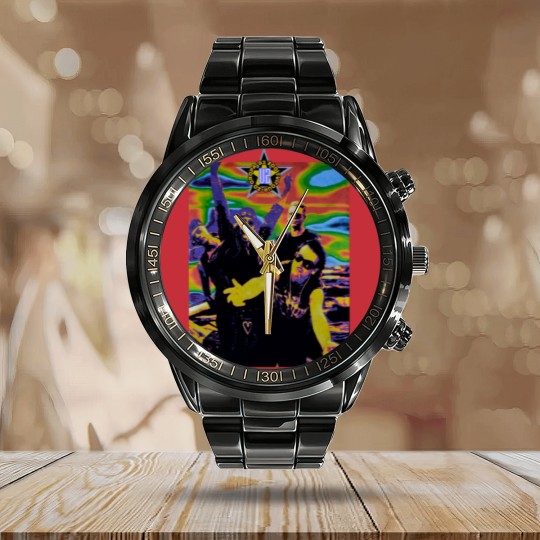 Discover 90s U2 Irish Rock Band Alternative Indie Zooropa Tour 1993 Calendar Steel Band Watch